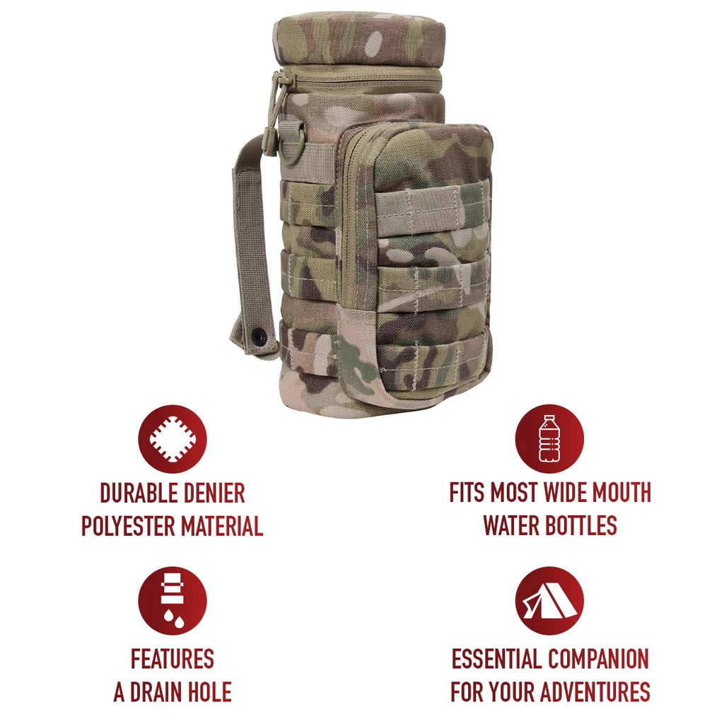 MOLLE Compatible Tactical Water Bottle Pouch