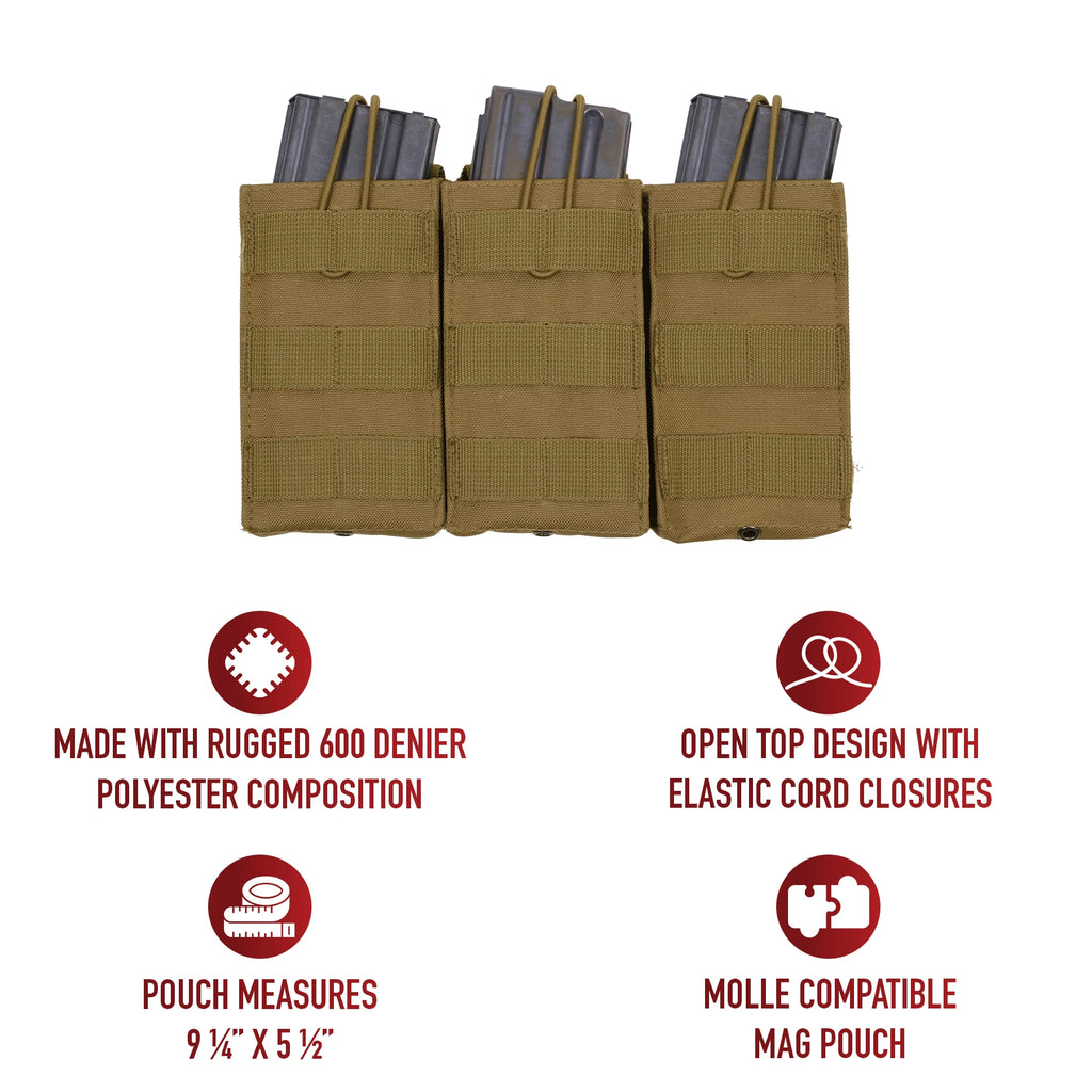 Open-Top Modular Triple Pouch