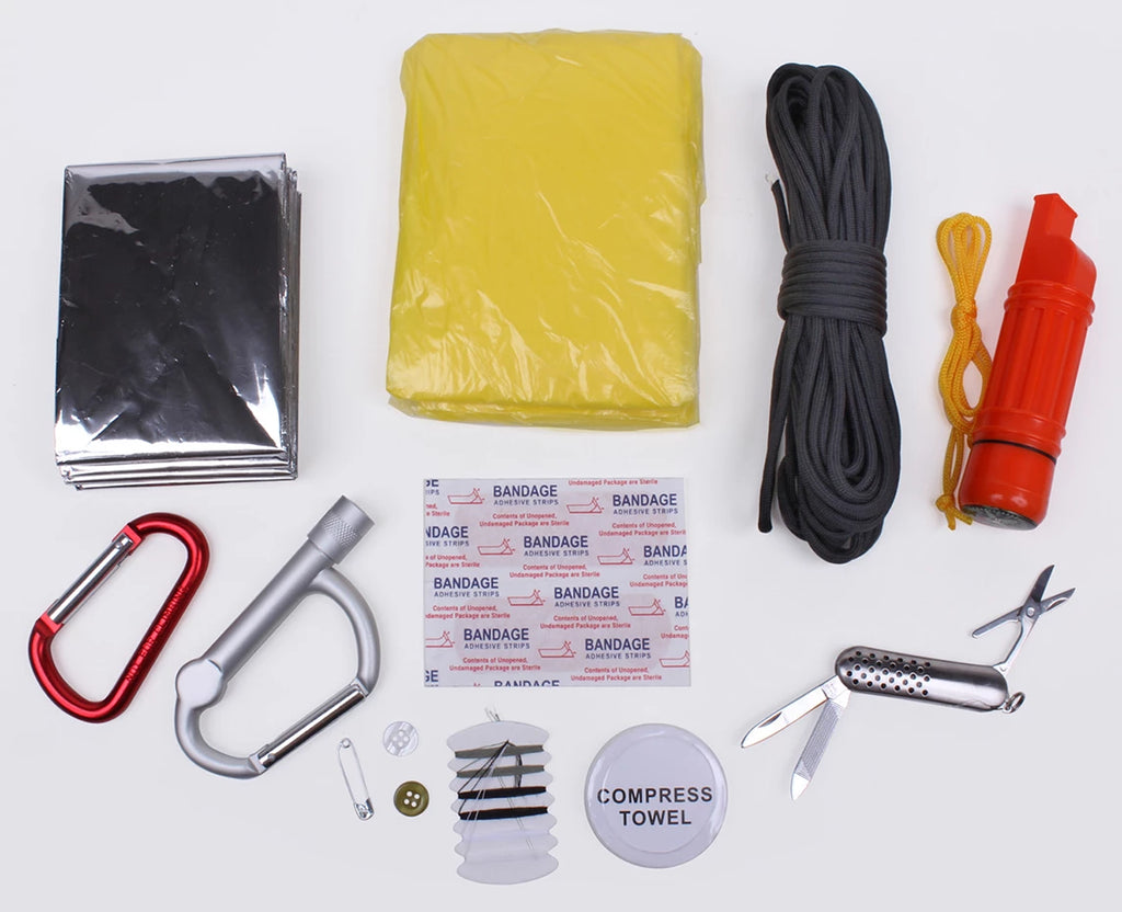 Rugged Utility Pouch with Survival Kit Essentials
