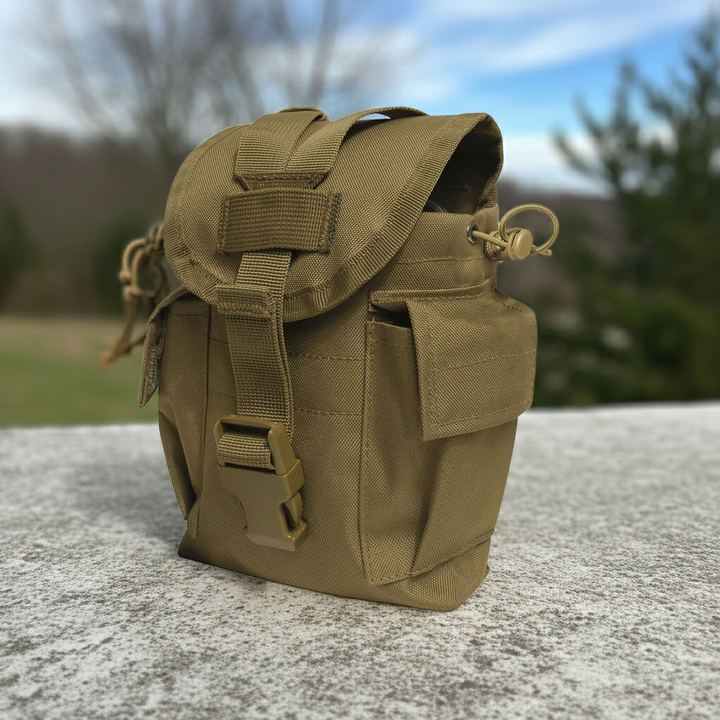 Rugged Utility Pouch with Survival Kit Essentials